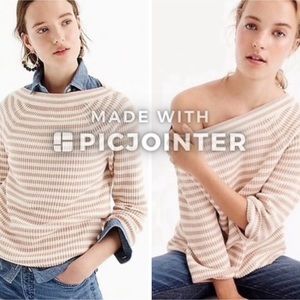 J Crew Women’s Sweater Boatneck Pink Stripe XS